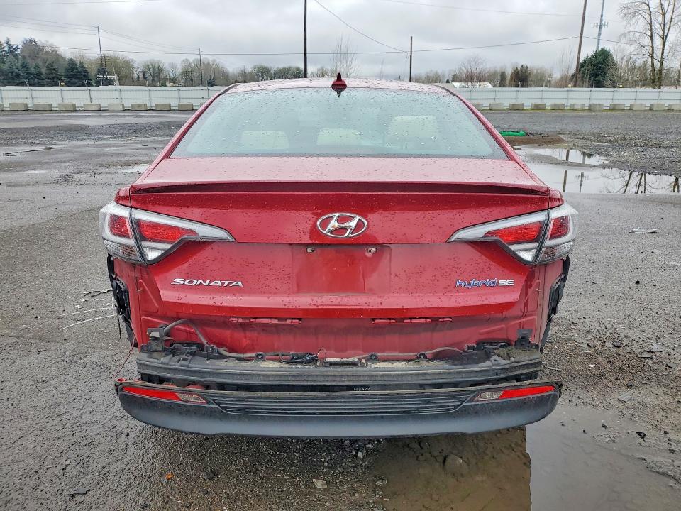 2016 Hyundai Sonata VIN KMHE24L10GA012239 COPART salvage auction — FRONT END, Or - Lien Papers Salvage, sold $725 on 2026-07-20 (photo 6)