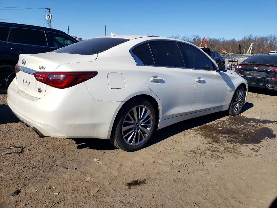 2018 Infiniti Q50 VIN JN1EV7AR7JM445751 COPART salvage auction — MINOR DENT/SCRATCHES, Nj - Cert Of Title-Salvage, sold $6,500 on 2026-07-10 (photo 3)