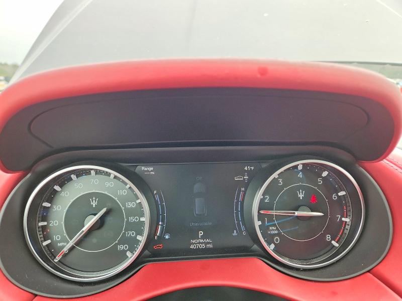 2022 Maserati Levante VIN ZN661YUM0NX381476 COPART salvage auction — FRONT END, Pa - Certificate Of Salvage, sold $19,000 on 2026-07-02 (photo 9)