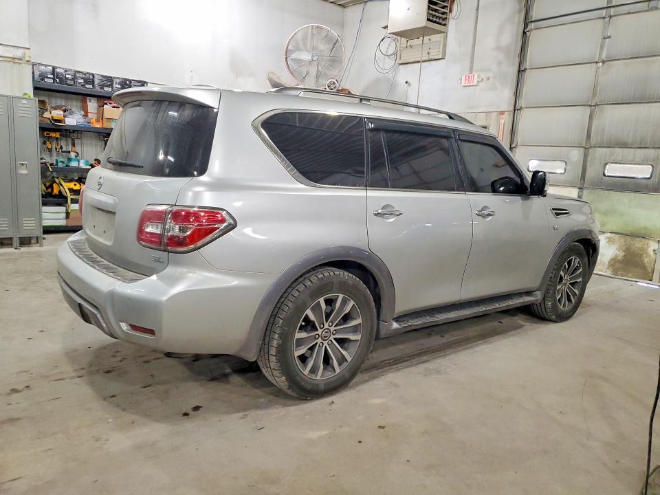 2019 Nissan Armada VIN JN8AY2NDXK9091852 COPART salvage auction — FRONT END, MO - SALVAGE CERTIFICATE OF TITLE, sold $7,200 on 2026-07-28 (photo 3)