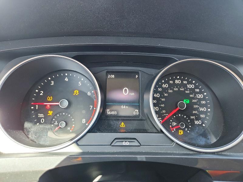 2018 Volkswagen Tiguan VIN 3VV1B7AXXJM123792 COPART salvage auction — FRONT END, Tx - Certificate Of Title, sold $4,000 on 2026-07-02 (photo 9)