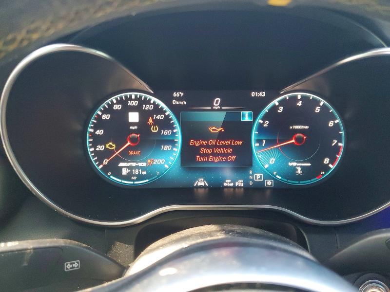 2020 Mercedes-benz Glc coupe VIN W1N0J8KB7LF819592 COPART salvage auction — UNDERCARRIAGE, Ca - Salvage Certificate, sold $15,200 on 2026-07-06 (photo 9)