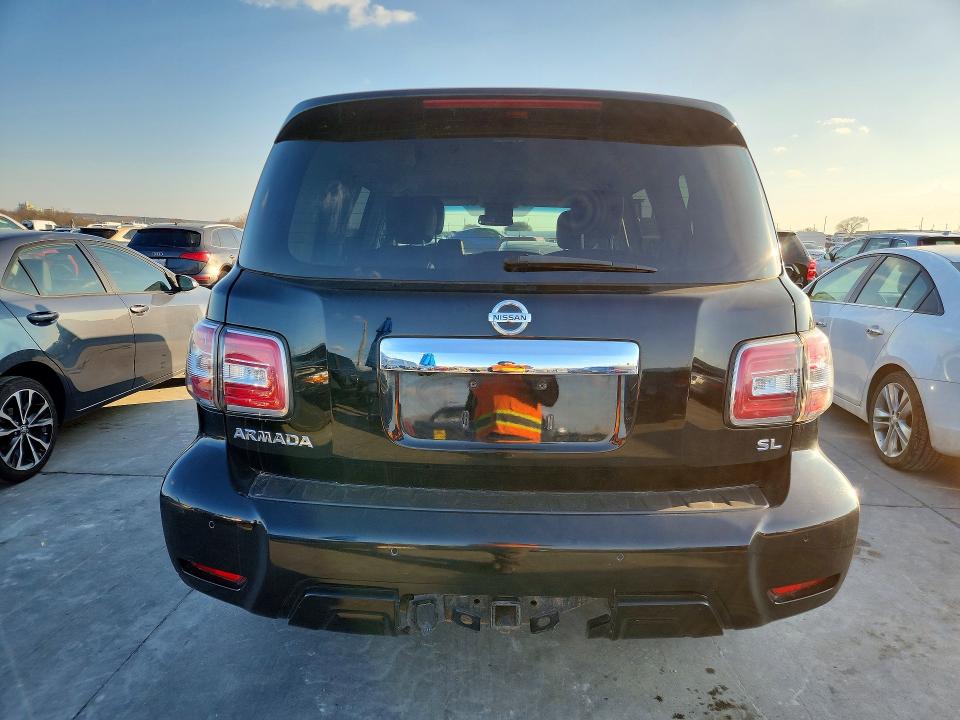 2017 Nissan Armada VIN JN8AY2NC7H9511504 COPART salvage auction — NORMAL WEAR, Tx - Certificate Of Title, sold $3,700 on 2026-07-09 (photo 6)