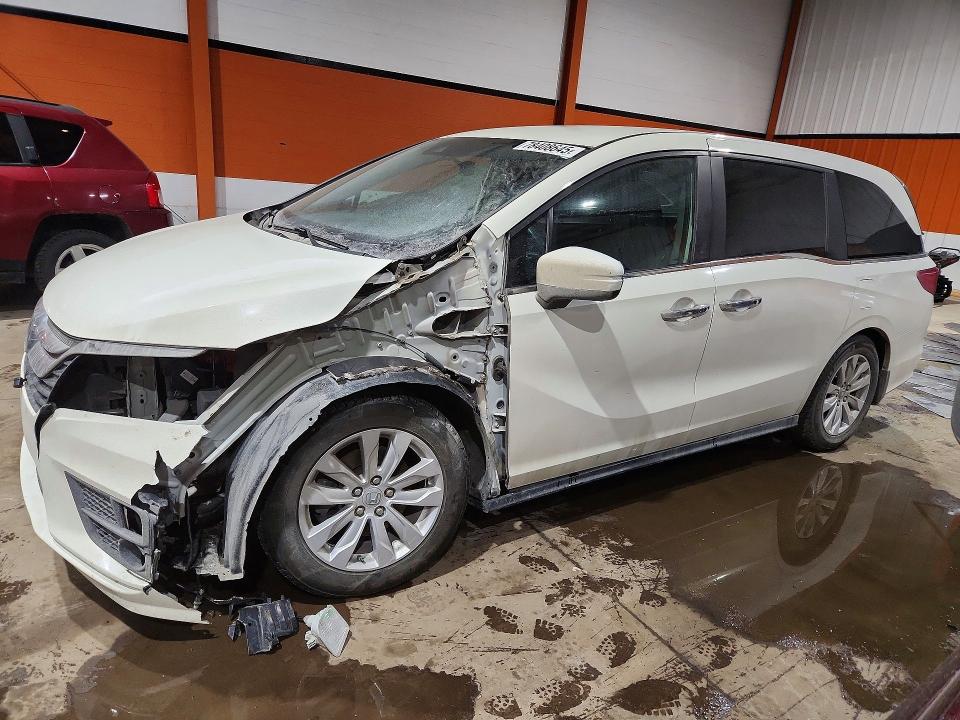 2019 Honda Odyssey VIN 5FNRL6H21KB503709 COPART salvage auction — FRONT END, Salvage Title, sold $3,800 on 2026-07-21 (photo 1)
