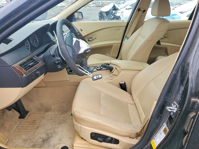 2006 BMW 5er VIN WBANF33586CS36736 COPART salvage auction — FRONT END, Pa - Certificate Of Salvage, sold $400 on 2026-07-17 (photo 7)