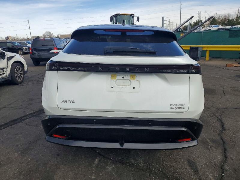 2025 Nissan Ariya VIN JN8DF0BF8SM764499 COPART salvage auction — FRONT END, CO - SALVAGE TITLE (P), sold $550 on 2026-07-28 (photo 6)