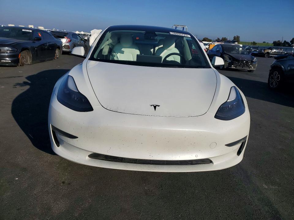2022 Tesla Model 3 VIN 5YJ3E1EA8NF154972 COPART salvage auction — REAR END, Ca - Salvage Certificate, sold $6,500 on 2026-07-08 (photo 5)