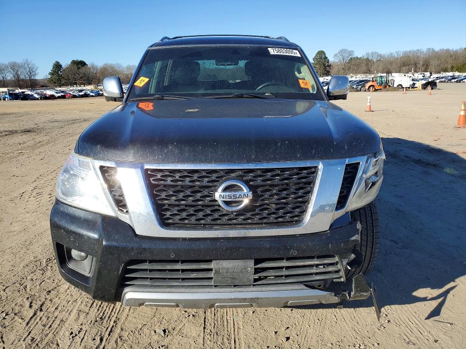 2019 Nissan Armada VIN JN8AY2NF8K9351845 COPART salvage auction — FRONT END, Ar - Cert Of Title-Salvage, sold $4,450 on 2026-07-13 (photo 5)