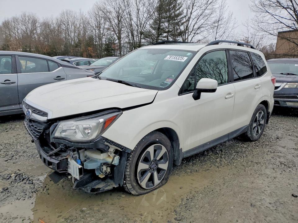 2017 Subaru Forester VIN JF2SJAEC5HH496507 COPART salvage auction — FRONT END, Ma - Cert Of Title-Salvage, sold $1,500 on 2026-07-27 (photo 1)