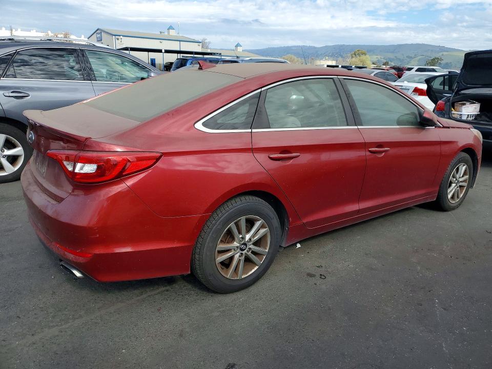 2015 Hyundai Sonata VIN 5NPE24AF8FH124345 COPART salvage auction — FRONT END, CA - DIS/DLR/EXP APP FOR DUP CLEAN, sold $900 on 2026-07-02 (photo 3)