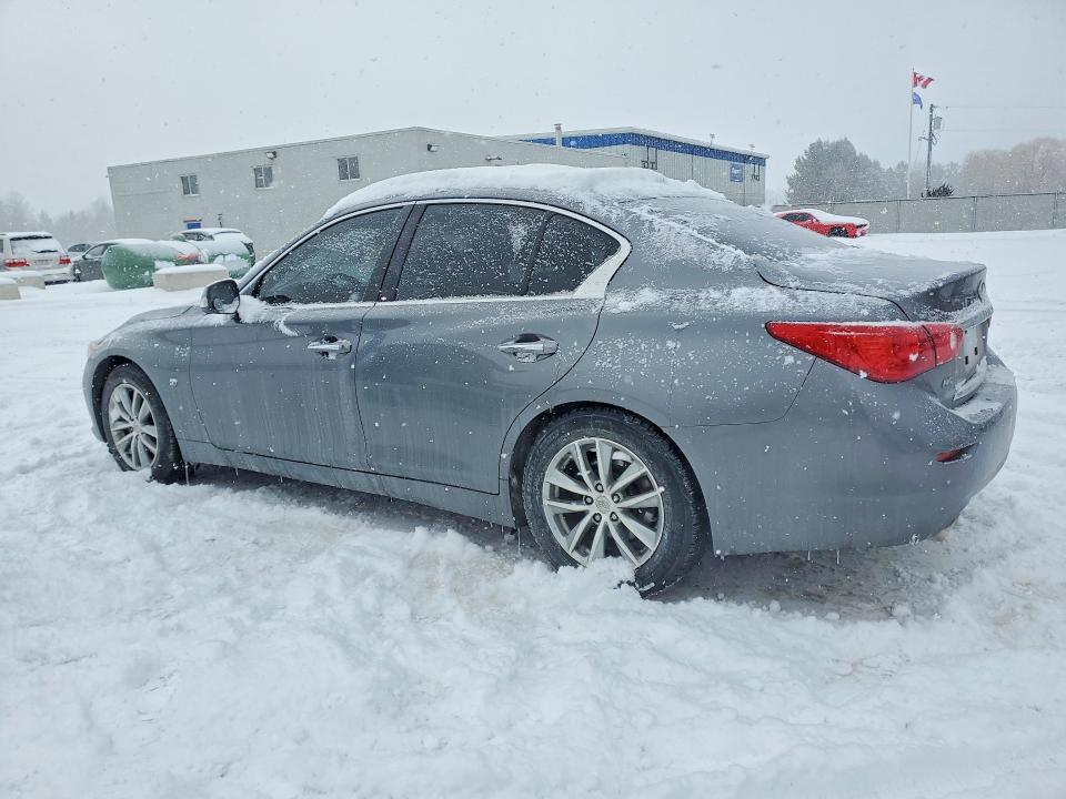 2014 Infiniti Q50 VIN JN1BV7AR5EM692369 COPART salvage auction — FRONT END, ON - PERMIT NO BRAND - UNFIT, sold $1,550 on 2026-07-28 (photo 2)