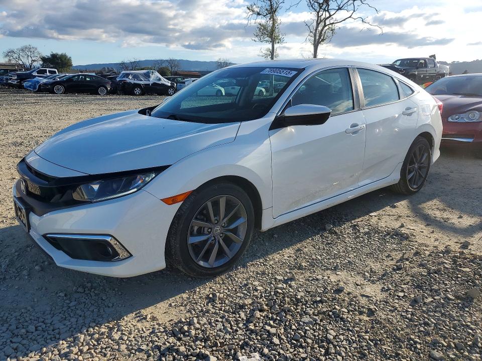 2019 Honda Civic VIN 19XFC1F38KE210073 COPART salvage auction — VANDALISM, Ca - Salvage Certificate, sold $700 on 2026-07-09 (photo 1)
