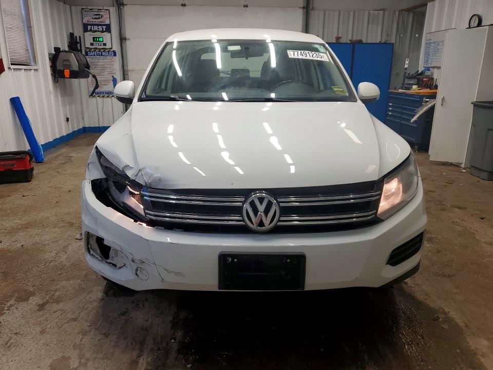 2014 Volkswagen Tiguan VIN WVGBV3AX7EW589930 COPART salvage auction — FRONT END, Me - Cert Of Title-Salvage Collisio, sold $975 on 2026-07-28 (photo 5)