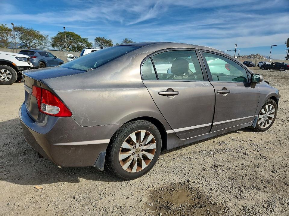 2009 Honda Civic VIN 2HGFA16829H528949 COPART salvage auction — FRONT END, Ca - Salvage Certificate, sold $125 on 2026-07-31 (photo 3)