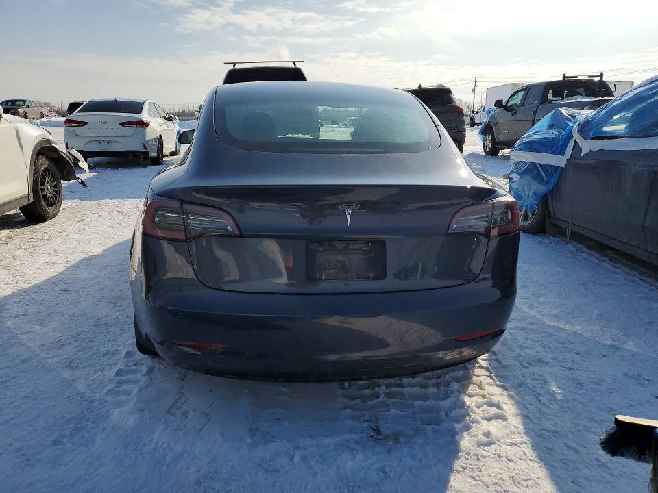 2023 Tesla Model 3 VIN 5YJ3E1EA7PF481737 COPART salvage auction — FRONT END, Qc - Gravement Accidente, sold $6,200 on 2026-07-28 (photo 6)