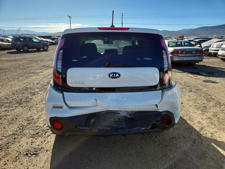 2017 Kia Soul VIN KNDJN2A26H7480744 COPART salvage auction — REAR END, Id - Salvage Certificate Of Title, sold $225 on 2026-07-28 (photo 6)