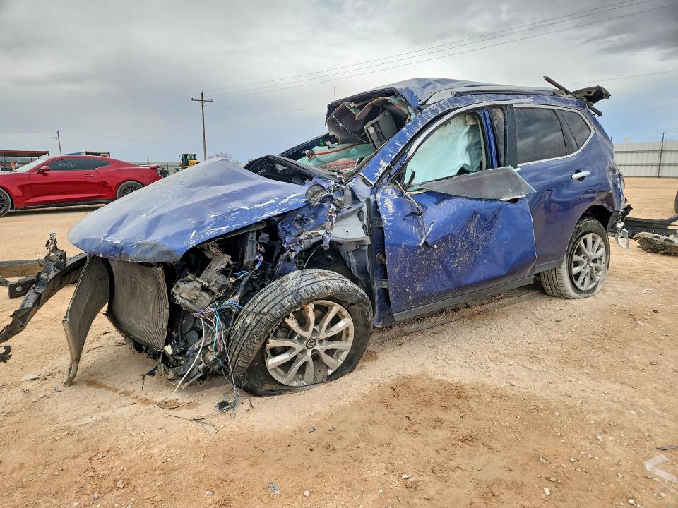 2020 Nissan Rogue VIN KNMAT2MT7LP536466 COPART salvage auction — ROLLOVER, Tx - Nonrepairable Title, sold $300 on 2026-07-08 (photo 1)