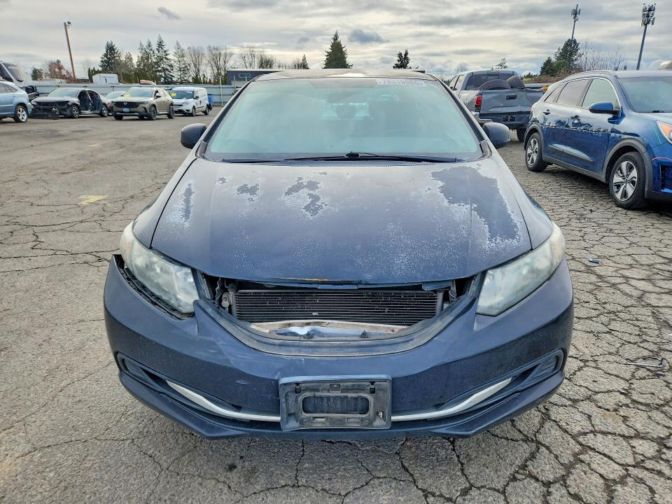 2013 Honda Civic VIN 2HGFB2F58DH501367 COPART salvage auction — FRONT END, Or - Lien Papers Salvage, sold $150 on 2026-06-29 (photo 5)