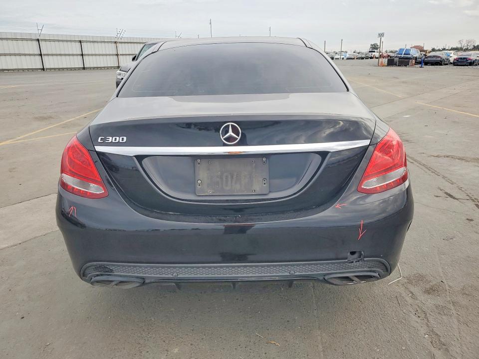 2017 Mercedes-benz C-klasse VIN 55SWF4JBXHU196718 COPART salvage auction — FRONT END, Ca - Salvage Certificate, sold $2,450 on 2026-07-02 (photo 6)