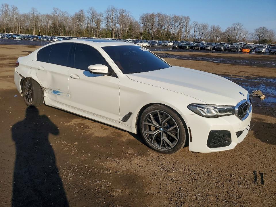 2021 BMW 5er VIN WBA13BJ08MWX02900 COPART salvage auction — SIDE, MD - CERT OF SALVAGE > 75% DAMAGE, sold $13,600 on 2026-07-10 (photo 4)