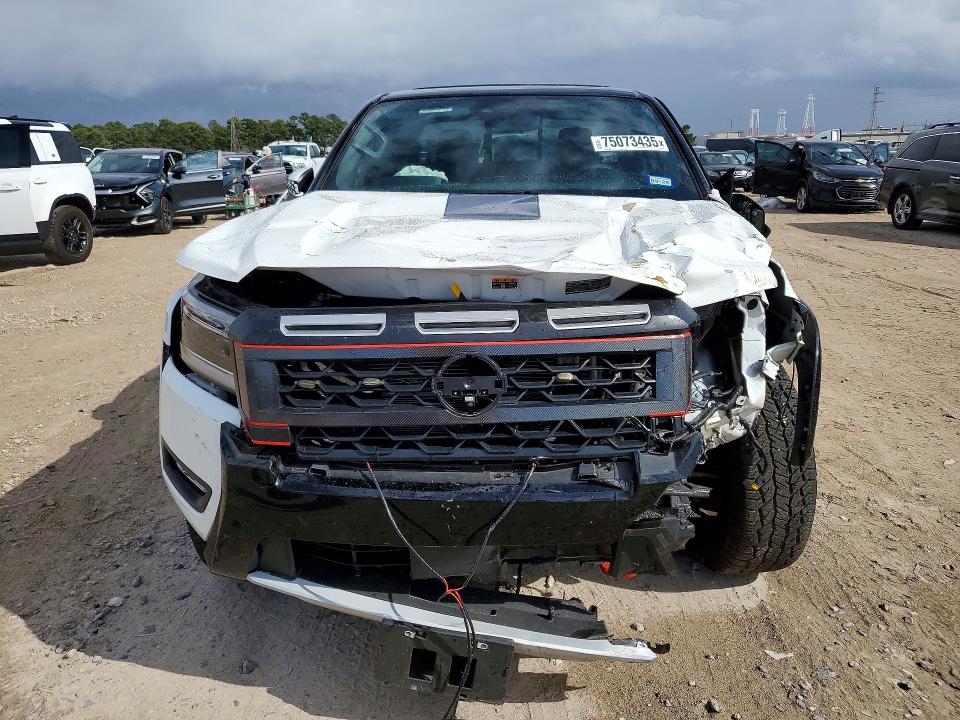 2025 Nissan Frontier VIN 1N6ED1EJ6SN601160 COPART salvage auction — FRONT END, Tx - Salvage Vehicle Title, sold $12,200 on 2026-07-07 (photo 5)