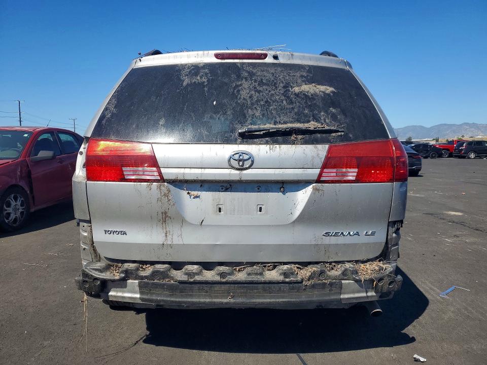 2005 Toyota Sienna VIN 5TDZA23C15S325122 COPART salvage auction — FRONT END, CA - SALVAGE CERTIFICATE, sold $750 on 2026-07-08 (photo 6)