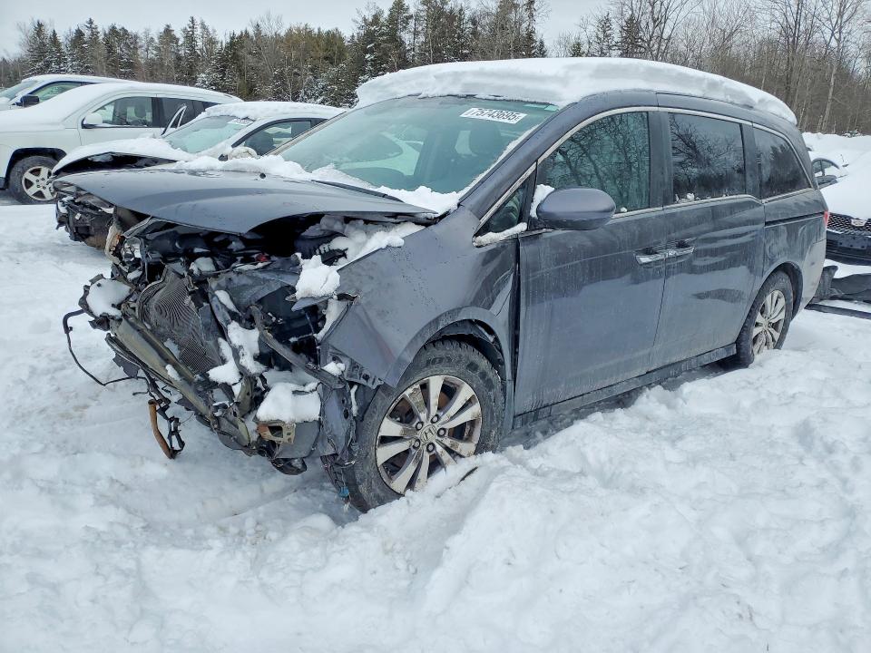 2016 Honda Odyssey VIN 5FNRL5H44GB502640 COPART salvage auction — FRONT END, On - Permit Salvage, sold $750 on 2026-07-02 (photo 1)