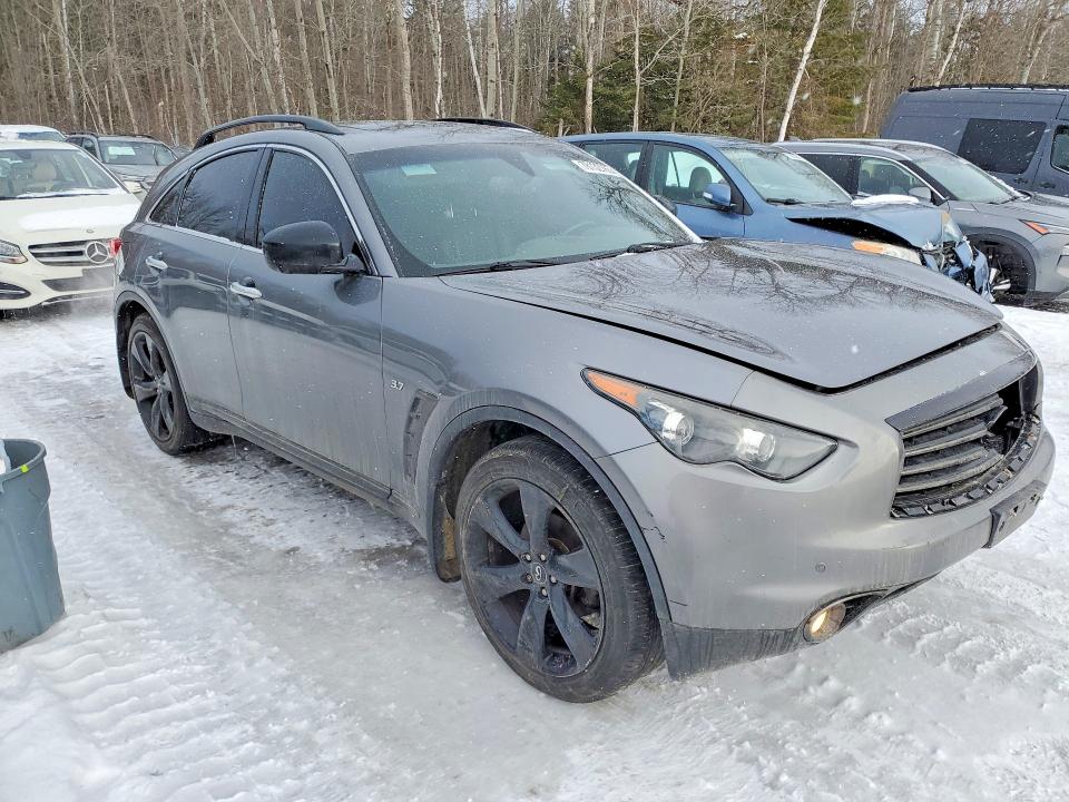 2015 Infiniti Qx70 VIN JN8CS1MW7FM483262 COPART salvage auction — FRONT END, Salvage Title, sold $2,550 on 2026-07-14 (photo 4)