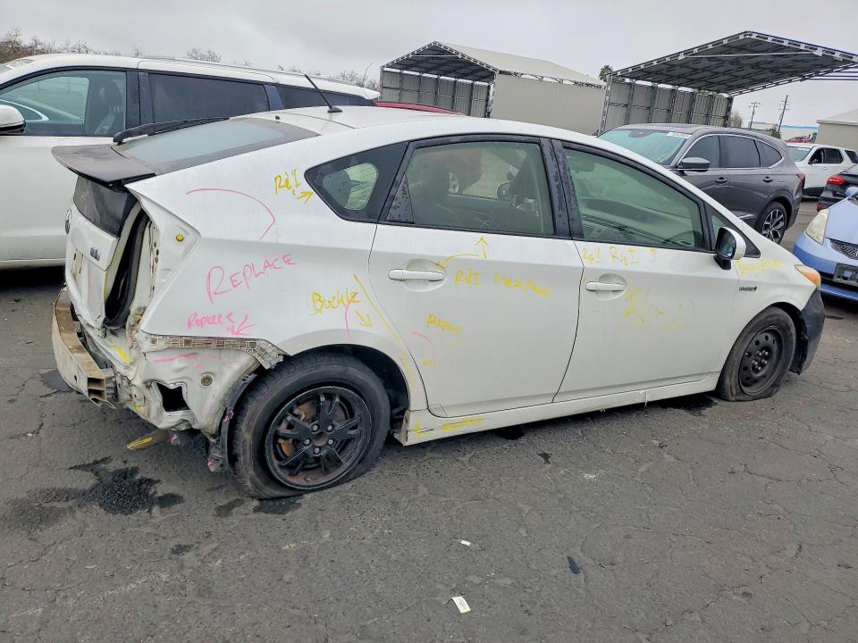 2015 Toyota Prius VIN JTDKN3DU2F0467325 COPART salvage auction — REAR END, Ca - Salvage Certificate, sold $1,300 on 2026-07-09 (photo 3)