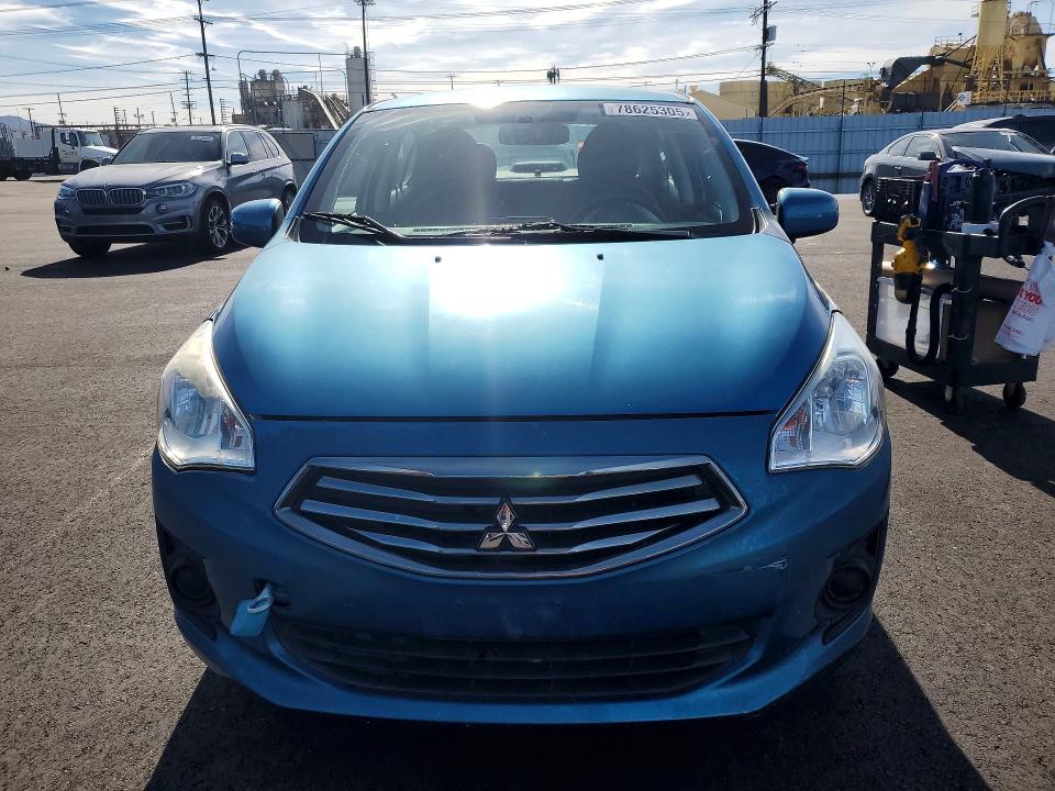 2017 Mitsubishi Mirage VIN ML32F3FJ2HHF17165 COPART salvage auction — REAR END, Ca - Dis/Dlr/Exp Only Clean Title, sold $1,050 on 2026-07-08 (photo 5)