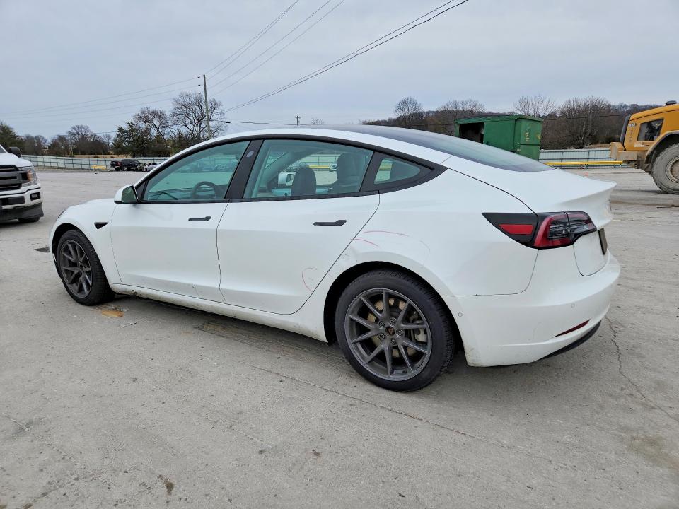 2021 Tesla Model 3 VIN 5YJ3E1EB5MF066176 COPART salvage auction — FRONT END, Tn - Salvage Certificate, sold $6,500 on 2026-08-03 (photo 2)