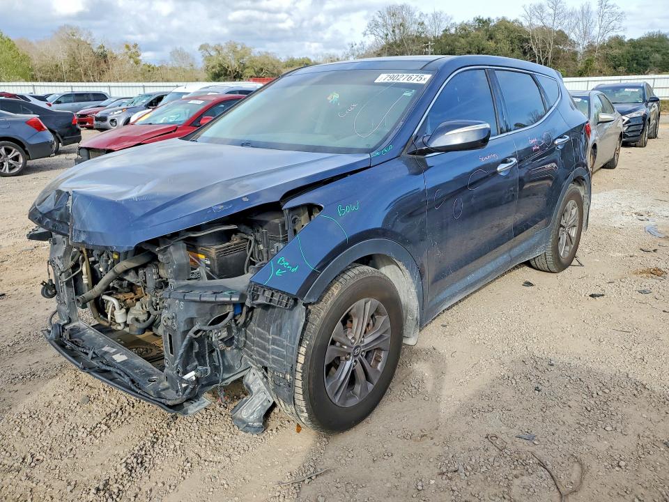 2013 Hyundai Santa fe VIN 5XYZU3LB0DG030657 COPART salvage auction — FRONT END, Al - Cert Of Title-Salvage Title, sold $450 on 2026-07-21 (photo 1)