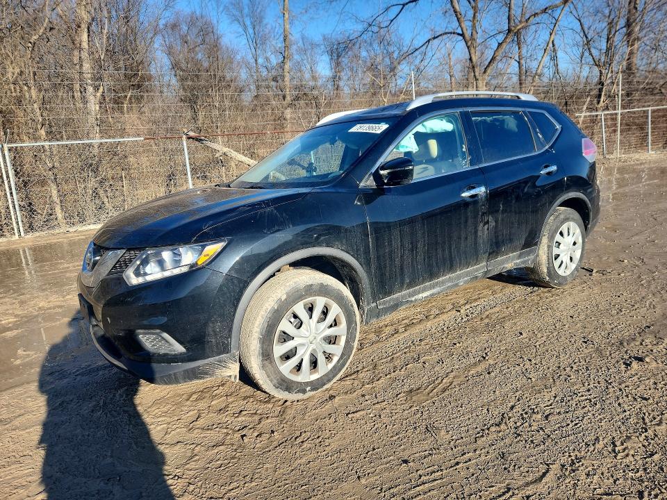 2016 Nissan Rogue VIN JN8AT2MV2GW154847 COPART salvage auction — SIDE, Salvage Title, sold $100 on 2026-07-15 (photo 1)