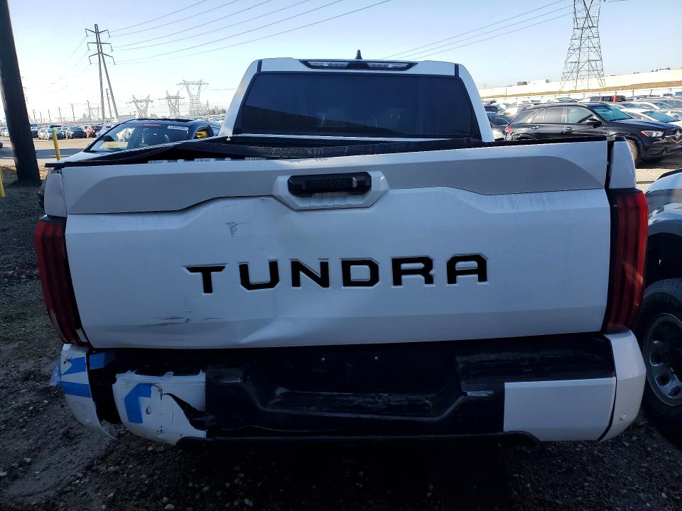 2025 Toyota Tundra VIN 5TFLA5AB9SX041647 COPART salvage auction — REAR END, Ca - Salvage Certificate, sold $20,300 on 2026-07-28 (photo 6)