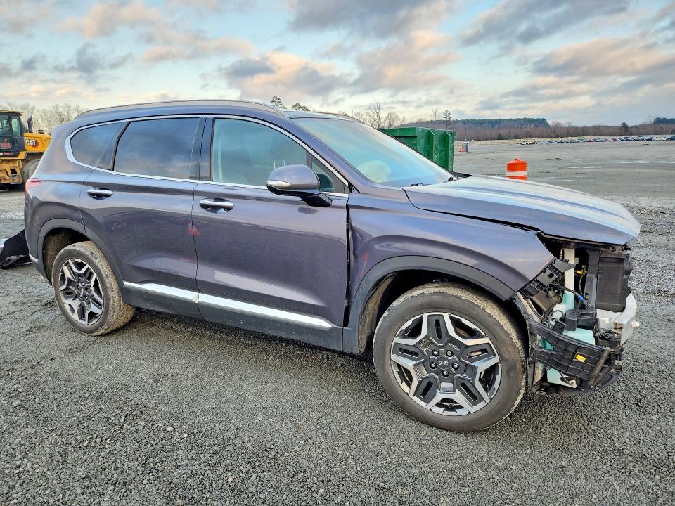 2021 Hyundai Santa fe hybrid VIN KM8S5DA17MU008728 COPART salvage auction — FRONT END, Nc - Salvage Certificate Of Title, sold $8,900 on 2026-07-15 (photo 4)
