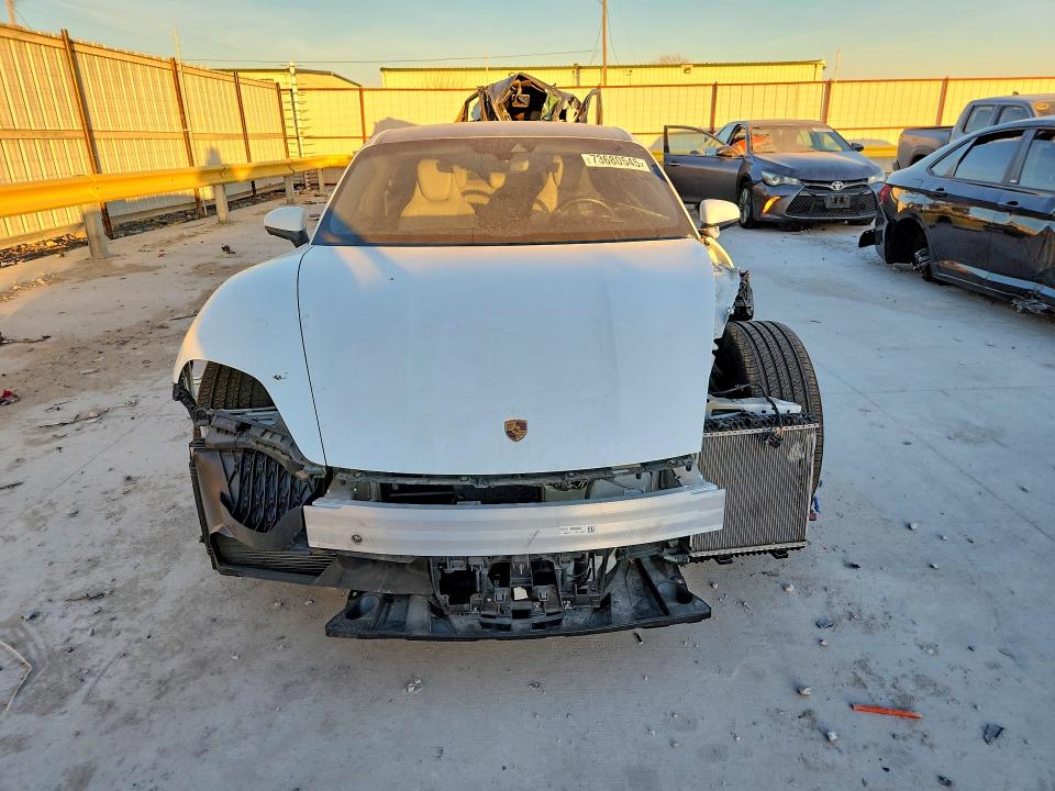 2021 Porsche Taycan VIN WP0AA2Y11MSA13430 COPART salvage auction — FRONT END, Tx - Salvage Vehicle Title, sold $9,600 on 2026-07-28 (photo 5)