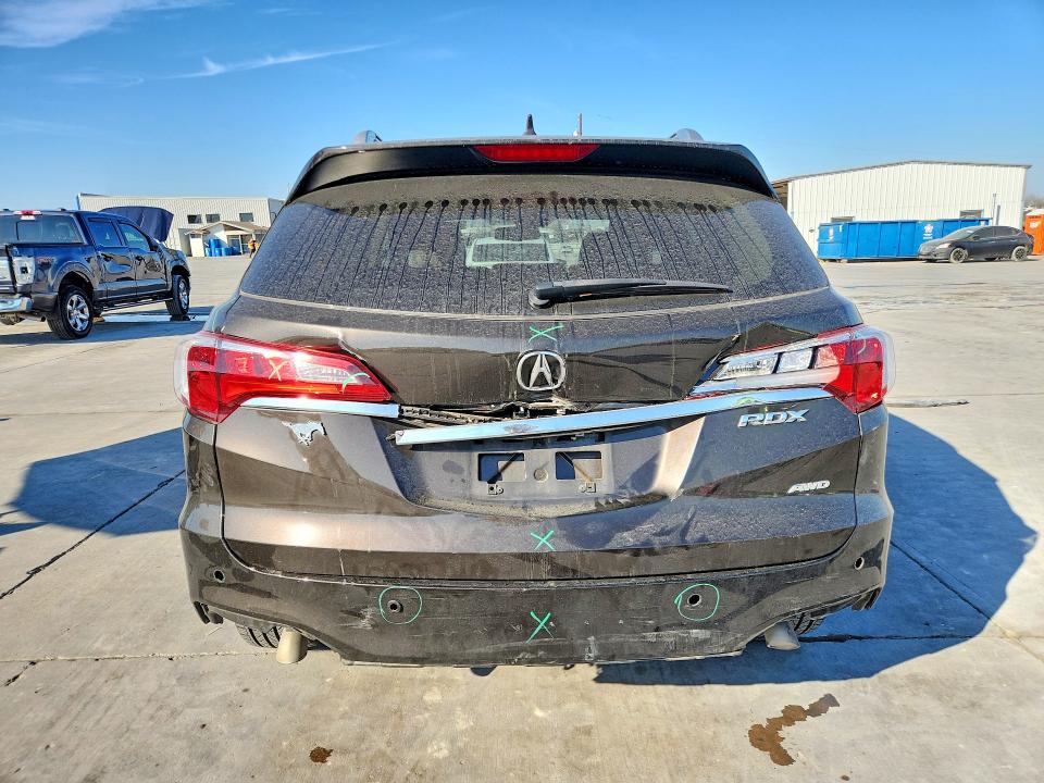2017 Acura Rdx VIN 5J8TB4H77HL007720 COPART salvage auction — REAR END, TX - SALVAGE VEHICLE TITLE (P), sold $7,200 on 2026-07-02 (photo 6)