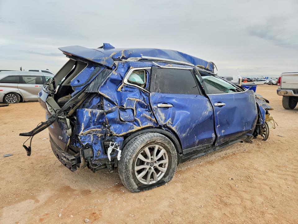 2020 Nissan Rogue VIN KNMAT2MT7LP536466 COPART salvage auction — ROLLOVER, Tx - Nonrepairable Title, sold $300 on 2026-07-08 (photo 3)