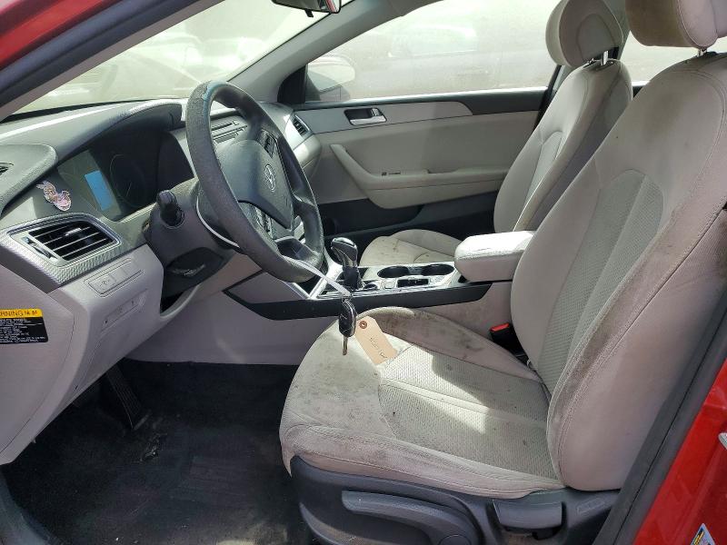 2015 Hyundai Sonata VIN 5NPE24AF8FH124345 COPART salvage auction — FRONT END, CA - DIS/DLR/EXP APP FOR DUP CLEAN, sold $900 on 2026-07-02 (photo 7)