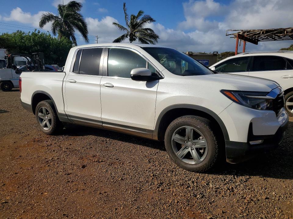 2022 Honda Ridgeline VIN 5FPYK3F53NB034161 COPART salvage auction — SIDE, Hi - Certificate Of Salvage, sold $375 on 2026-07-27 (photo 4)