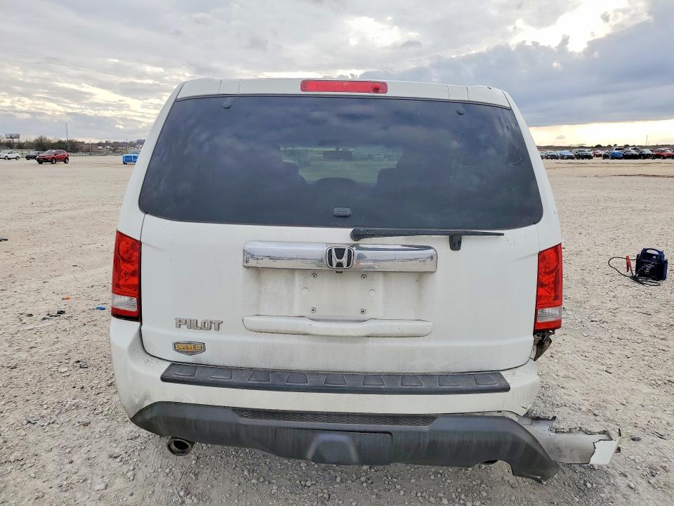 2012 Honda Pilot VIN 5FNYF3H50CB017101 COPART salvage auction — REAR END, Tx - Salvage Vehicle Title, sold $2,150 on 2026-07-09 (photo 6)