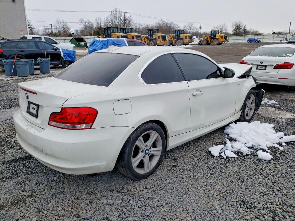 2012 BMW 1 series VIN WBAUP9C5XCVL91865 COPART salvage auction — FRONT END, Nj - Cert Of Title-Salvage, sold $450 on 2026-07-07 (photo 3)