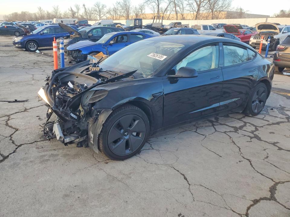 2023 Tesla Model 3 VIN 5YJ3E1EA6PF660416 COPART salvage auction — FRONT END, Mo - Salvage Certificate Of Title, sold $5,600 on 2026-07-07 (photo 1)