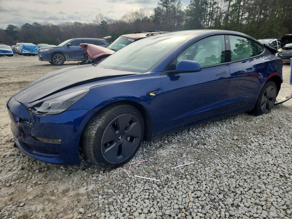 2021 Tesla Model 3 VIN 5YJ3E1EB9MF068125 COPART salvage auction — REAR END, WV - SALVAGE CERTIFICATE, sold $3,600 on 2026-07-16 (photo 1)