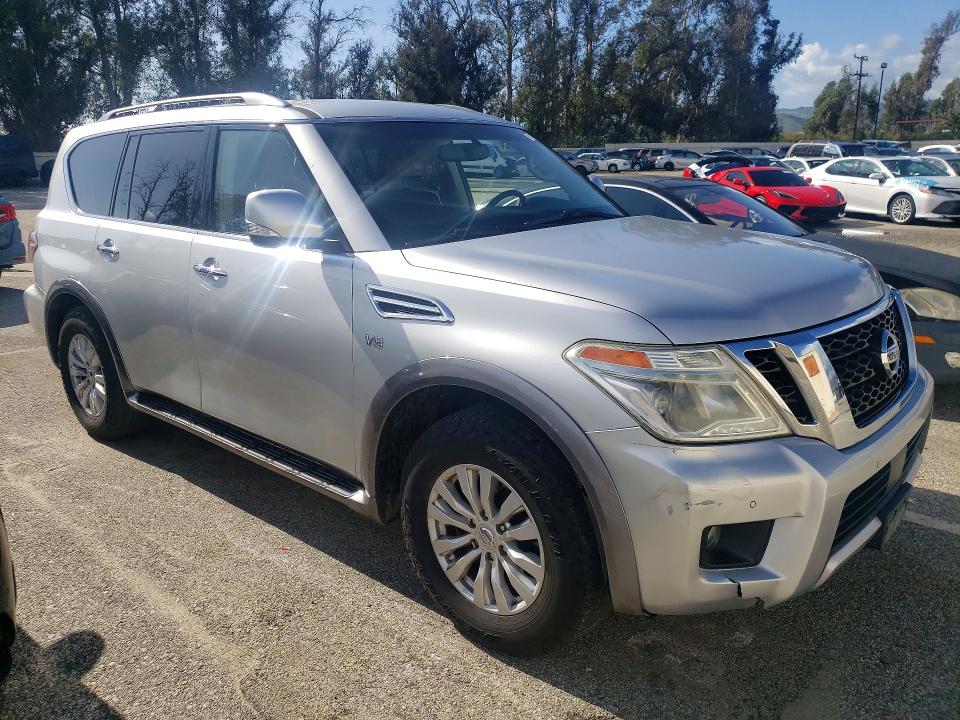2017 Nissan Armada VIN JN8AY2NC3H9504629 COPART salvage auction — MINOR DENT/SCRATCHES, Ca - Dis/Dlr/Exp App For Dup Clean, sold $3,800 on 2026-07-28 (photo 4)