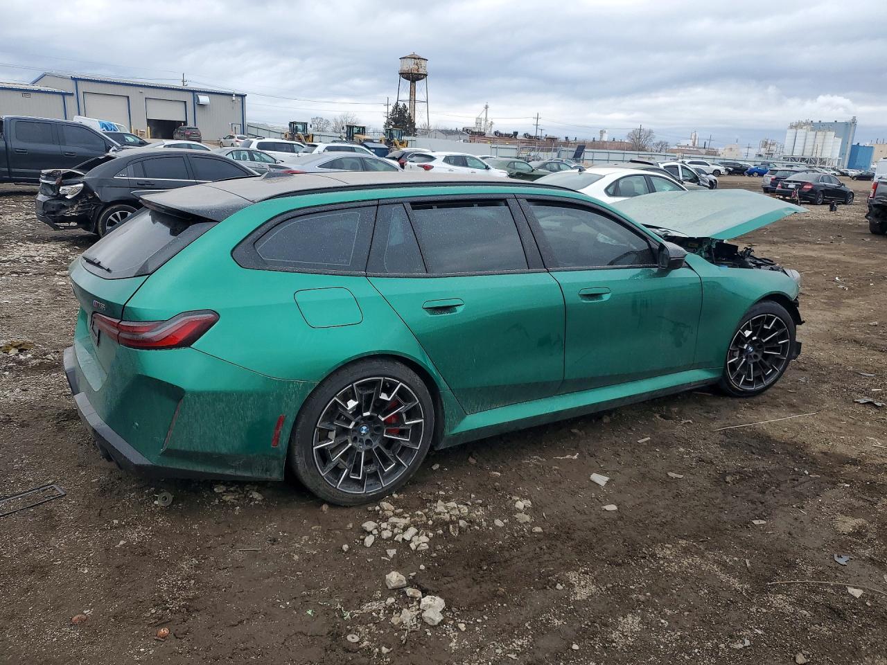 2026 BMW M5 VIN WBS83GV00TCW64029 COPART salvage auction — Front End, IN - CERT OF TITLE-SALVAGE TITLE, sold $48,750 on 2026-07-06 (photo 3)