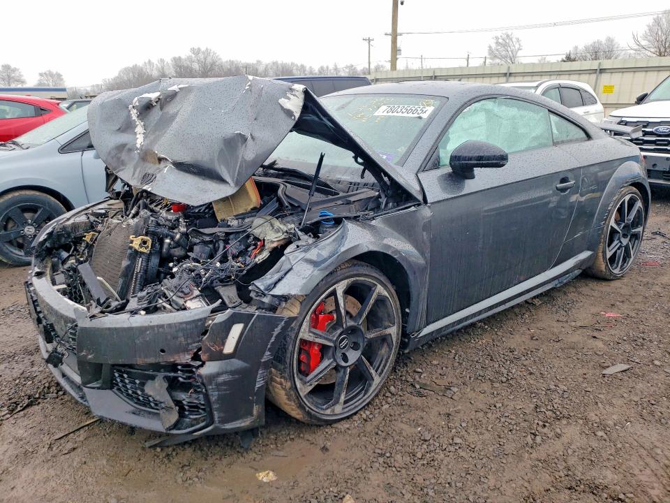2019 Audi Tt rs VIN WUAASAFV5K1900075 COPART salvage auction — FRONT END, Nj - Cert Of Title-Salvage, sold $10,900 on 2026-07-17 (photo 1)