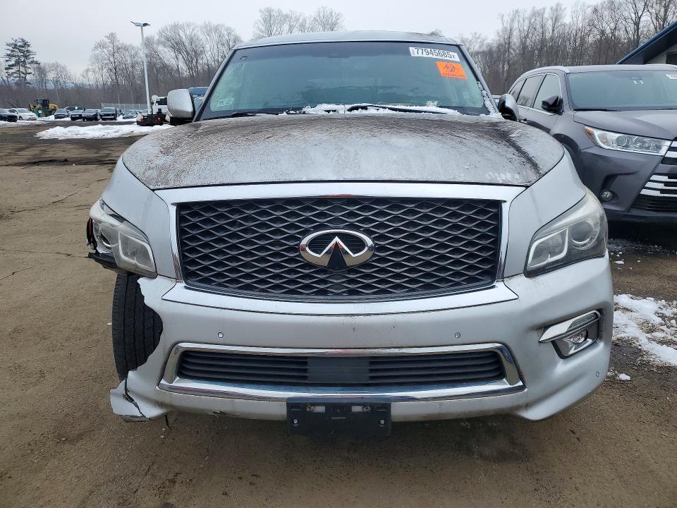 2015 Infiniti Qx80 VIN JN8AZ2NE3F9083118 COPART salvage auction — FRONT END, Ri - Certificate Of Title, sold $4,900 on 2026-07-30 (photo 5)