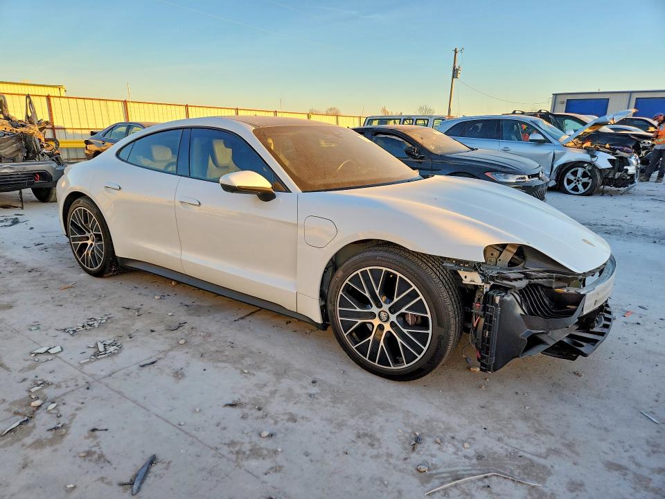 2021 Porsche Taycan VIN WP0AA2Y11MSA13430 COPART salvage auction — FRONT END, Tx - Salvage Vehicle Title, sold $9,600 on 2026-07-28 (photo 4)