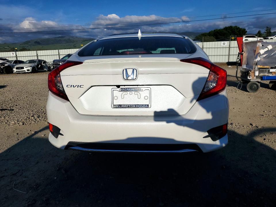 2019 Honda Civic VIN 19XFC1F38KE210073 COPART salvage auction — VANDALISM, Ca - Salvage Certificate, sold $700 on 2026-07-09 (photo 6)